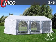 Tente de réception UNICO 3x6m, Blanc